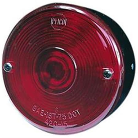 V428S 3.75 In. Round Tail Light- Red